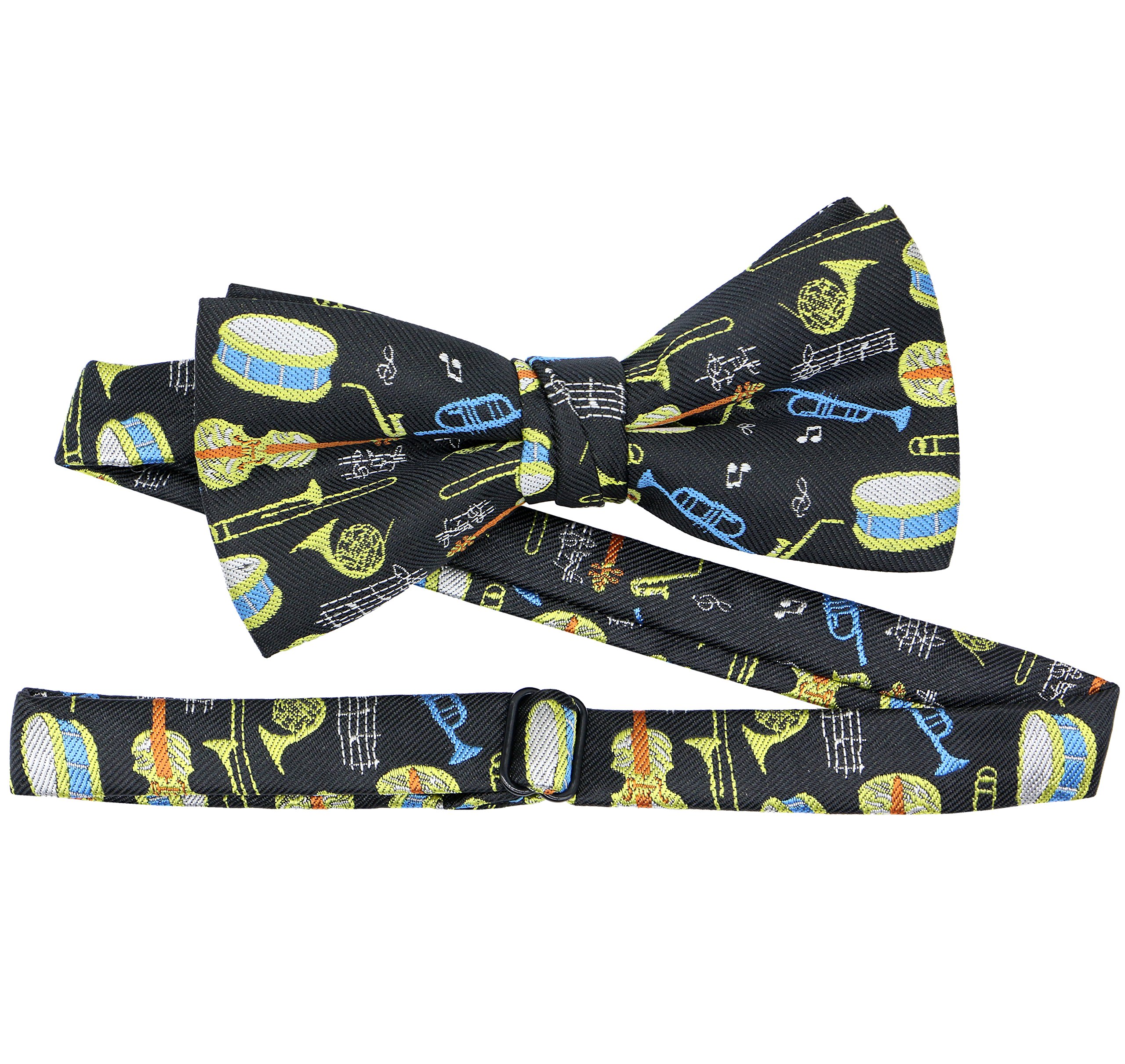 OCIA Boys Dinosaur Sharks Pattern Pre-Tied Bowtie Kids Adjustable Bow Tie - Image 5