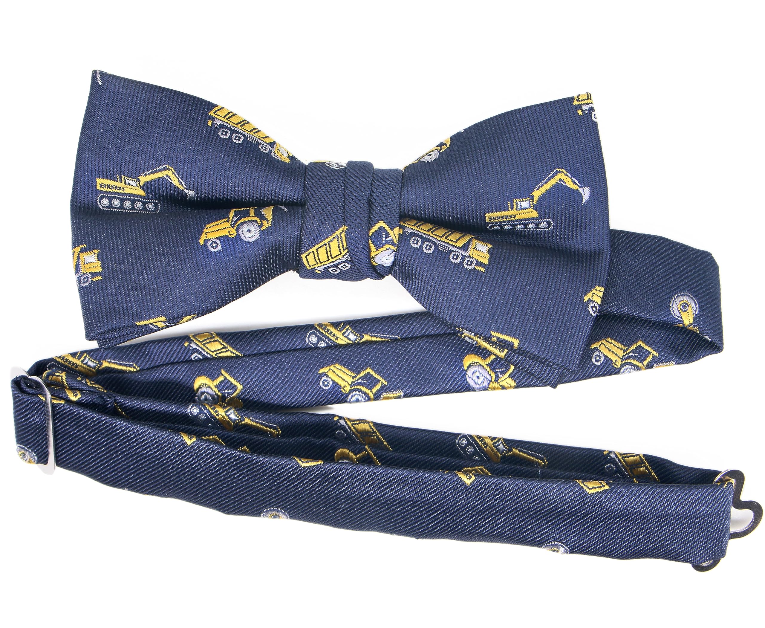 OCIA Boys Dinosaur Sharks Pattern Pre-Tied Bowtie Kids Adjustable Bow Tie - Image 4