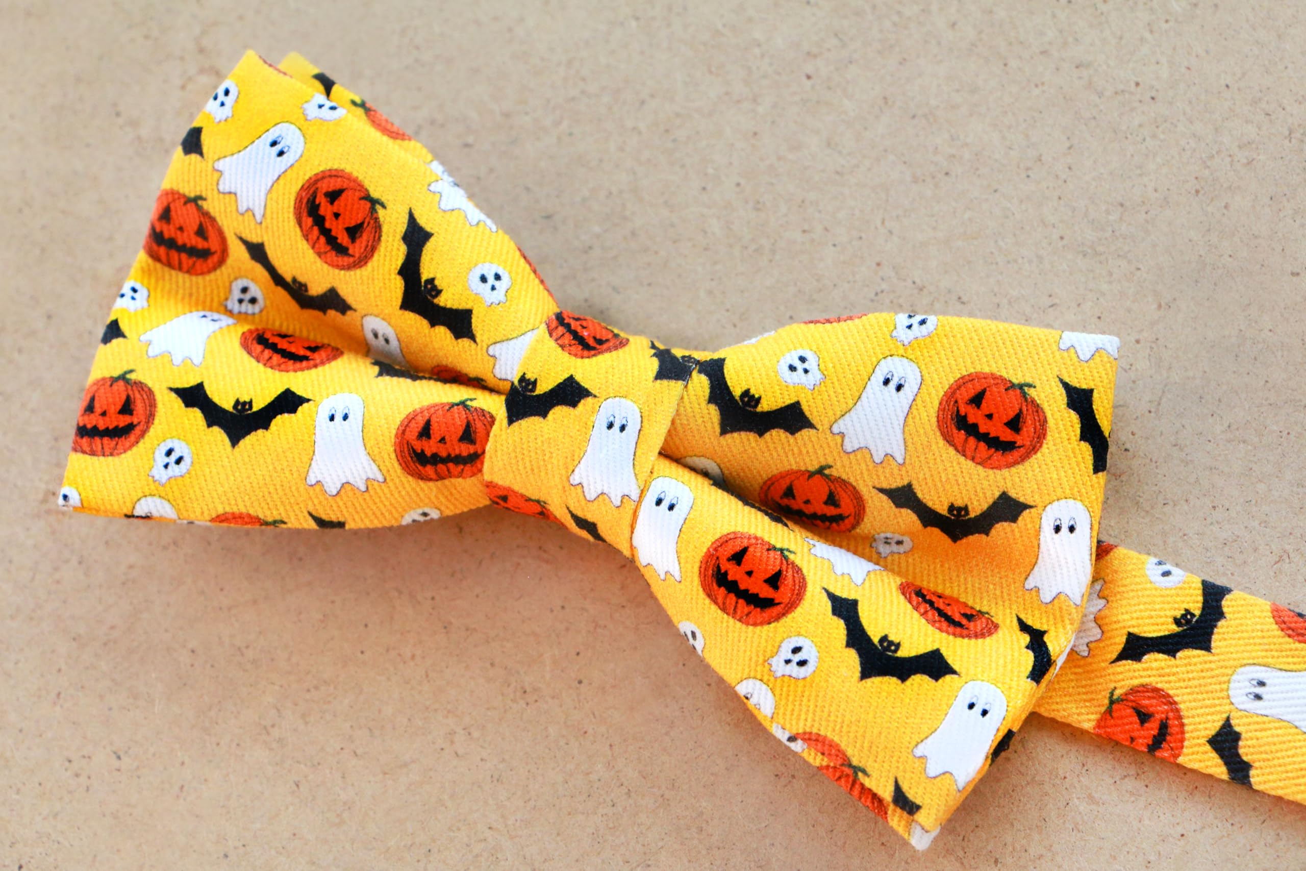 OCIA Cotton Festival Pattern Printed Bow Tie Adjustable Pre-tied Bowtie for Mens - Image 3