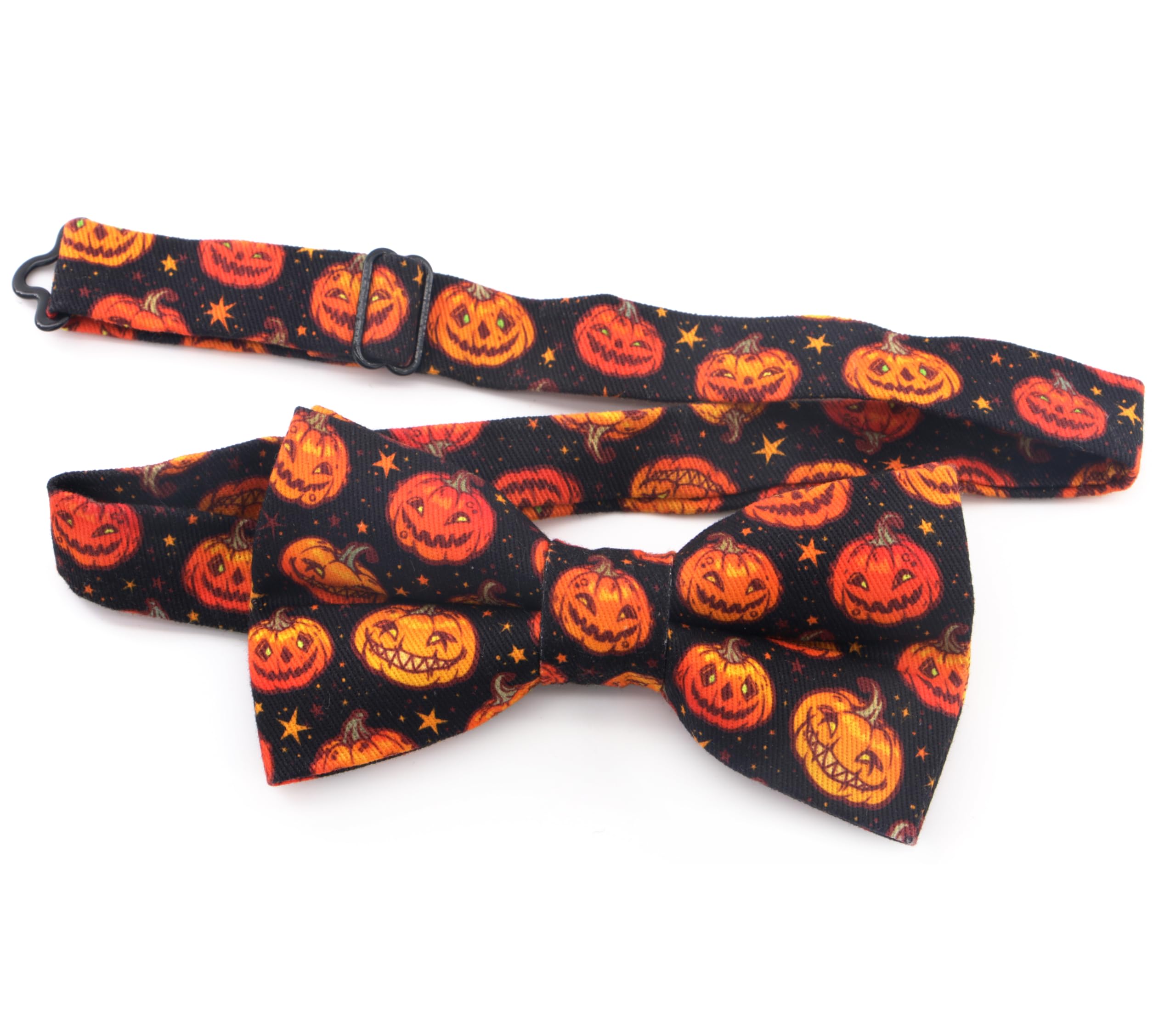 OCIA Cotton Festival Pattern Printed Bow Tie Adjustable Pre-tied Bowtie for Mens - Image 6