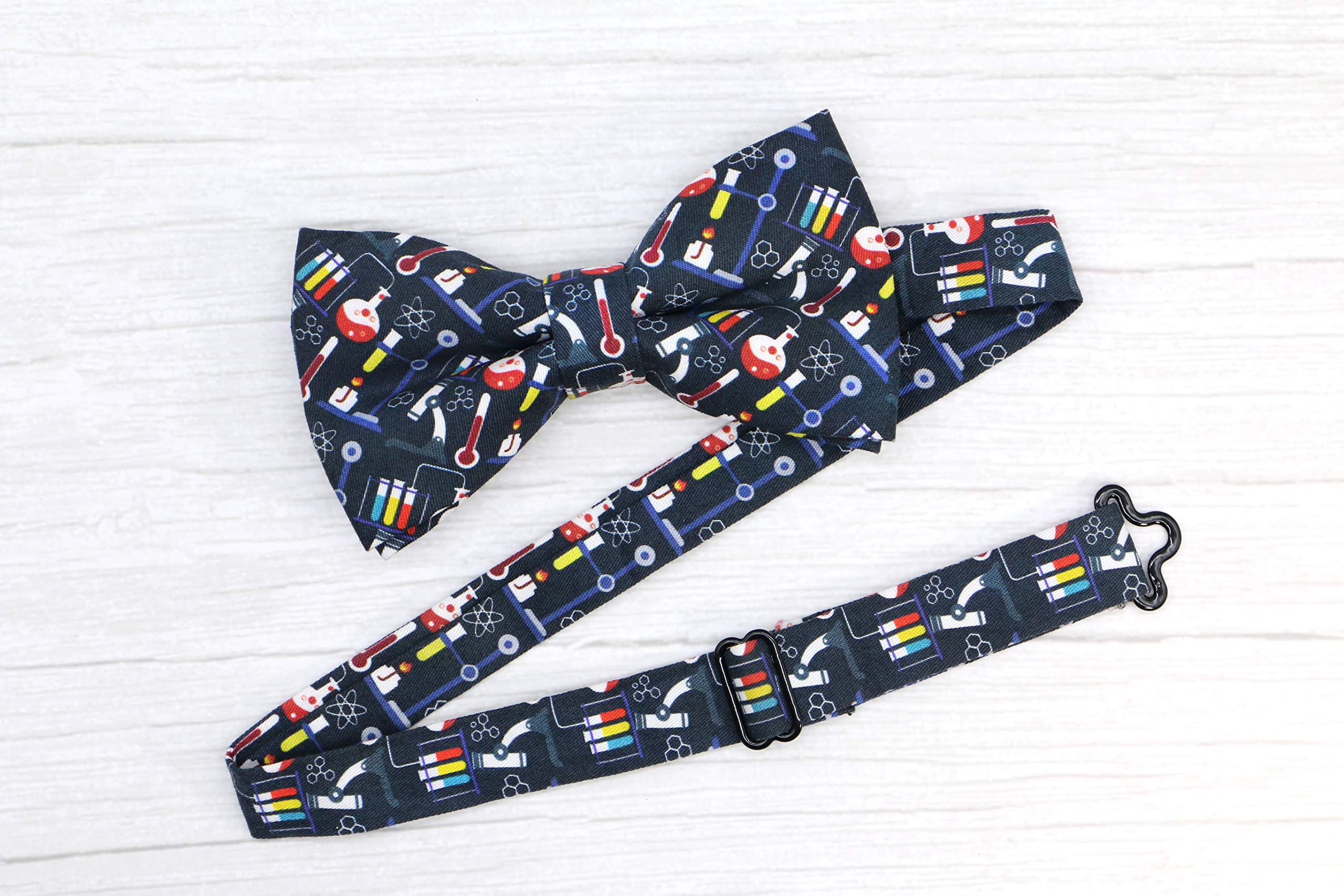 OCIA Cotton Pattern Printed Bow Tie Pre-tied Adjustable Bowtie for Mens & Boys - Image 5