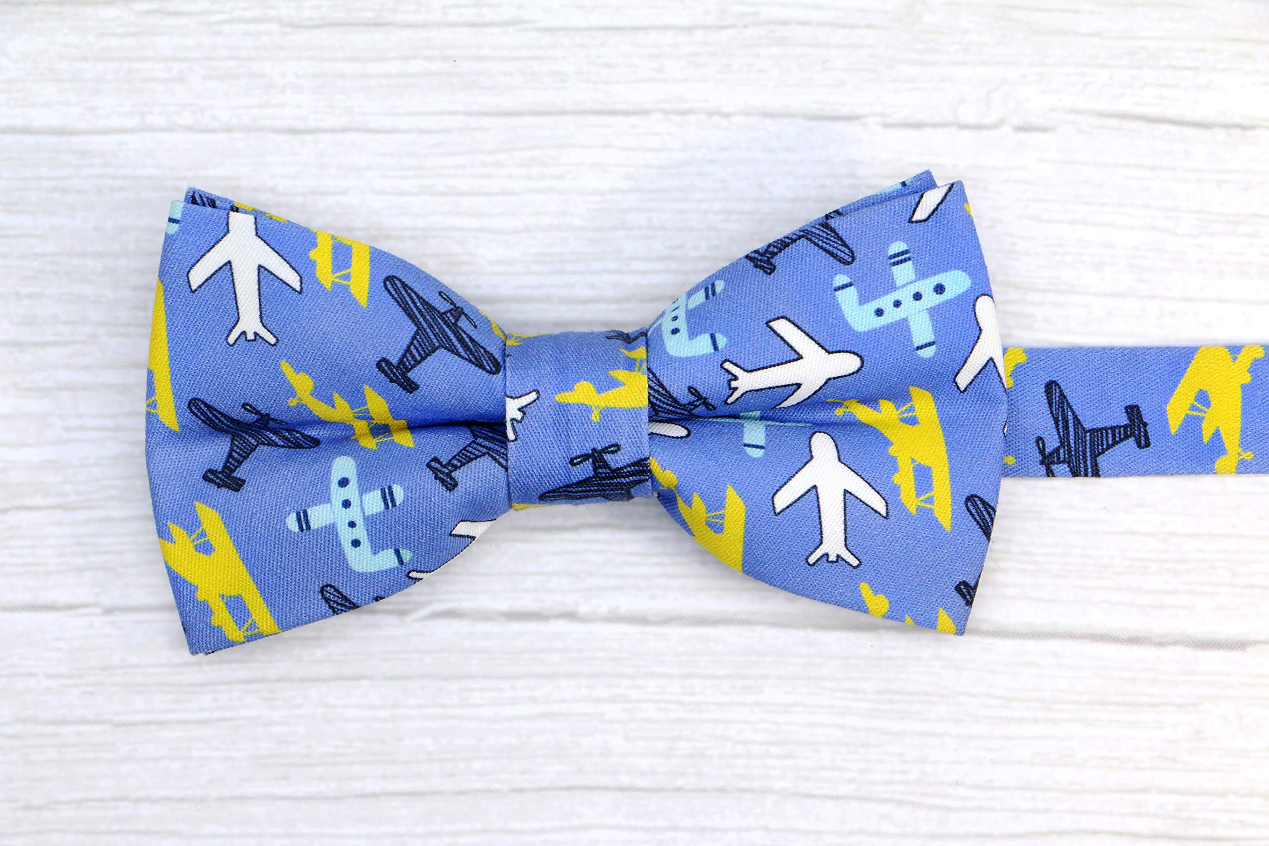 OCIA Cotton Pattern Printed Bow Tie Pre-tied Adjustable Bowtie for Mens & Boys - Image 3