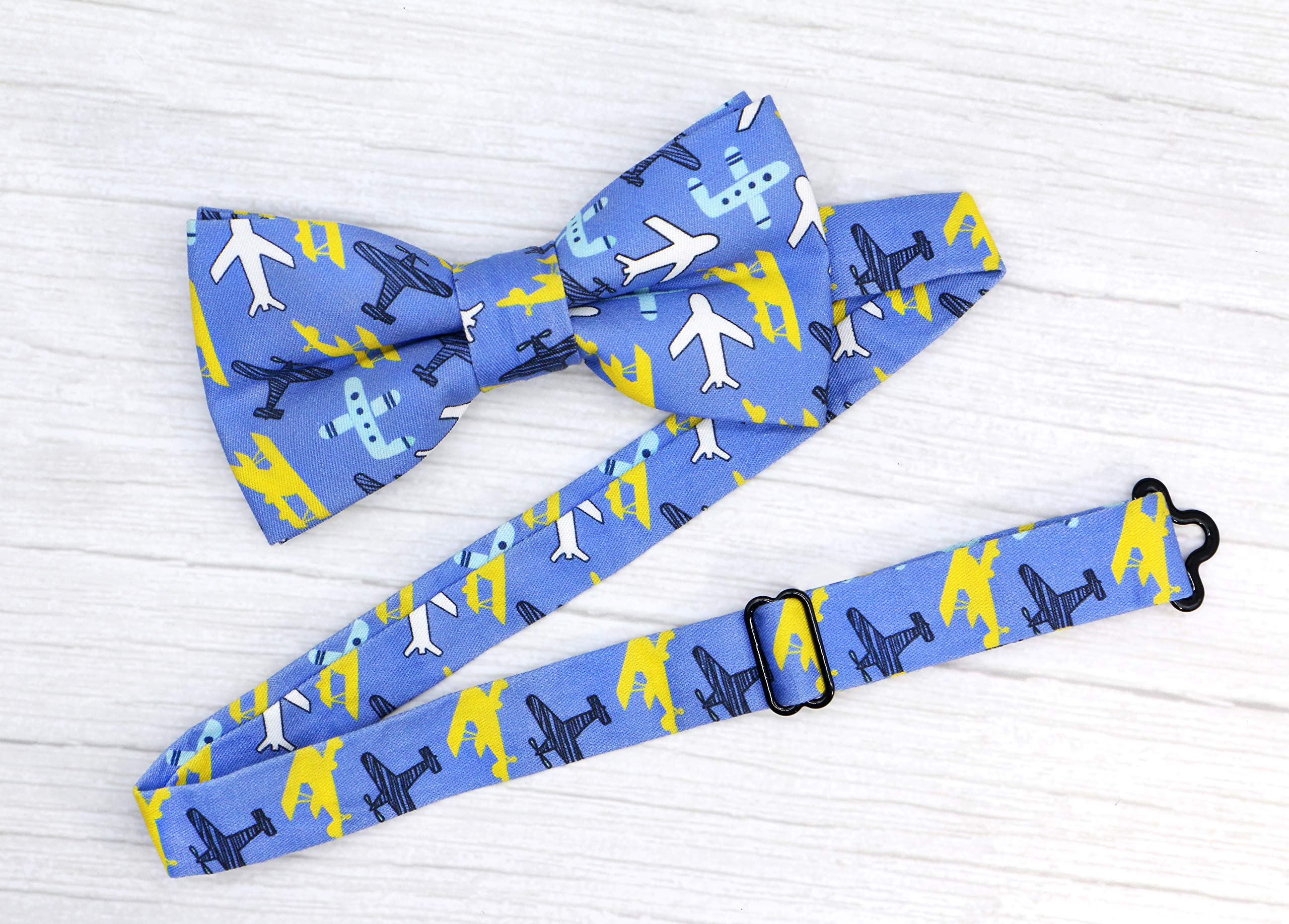 OCIA Cotton Pattern Printed Bow Tie Pre-tied Adjustable Bowtie for Mens & Boys - Image 4