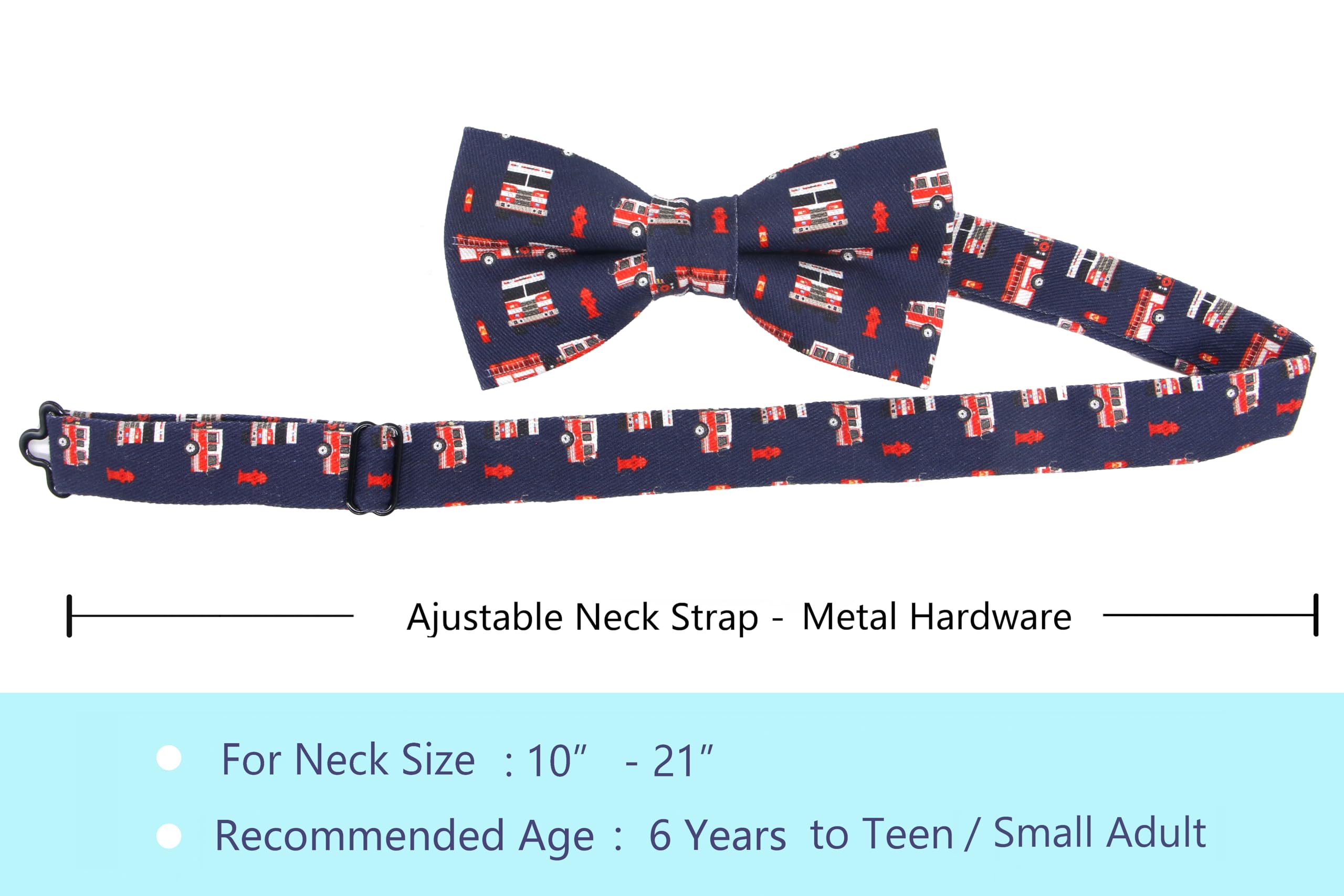 OCIA Cute Pattern Pre-tied Bow Tie Adjustable Bowties for Adult & Children - Image 3