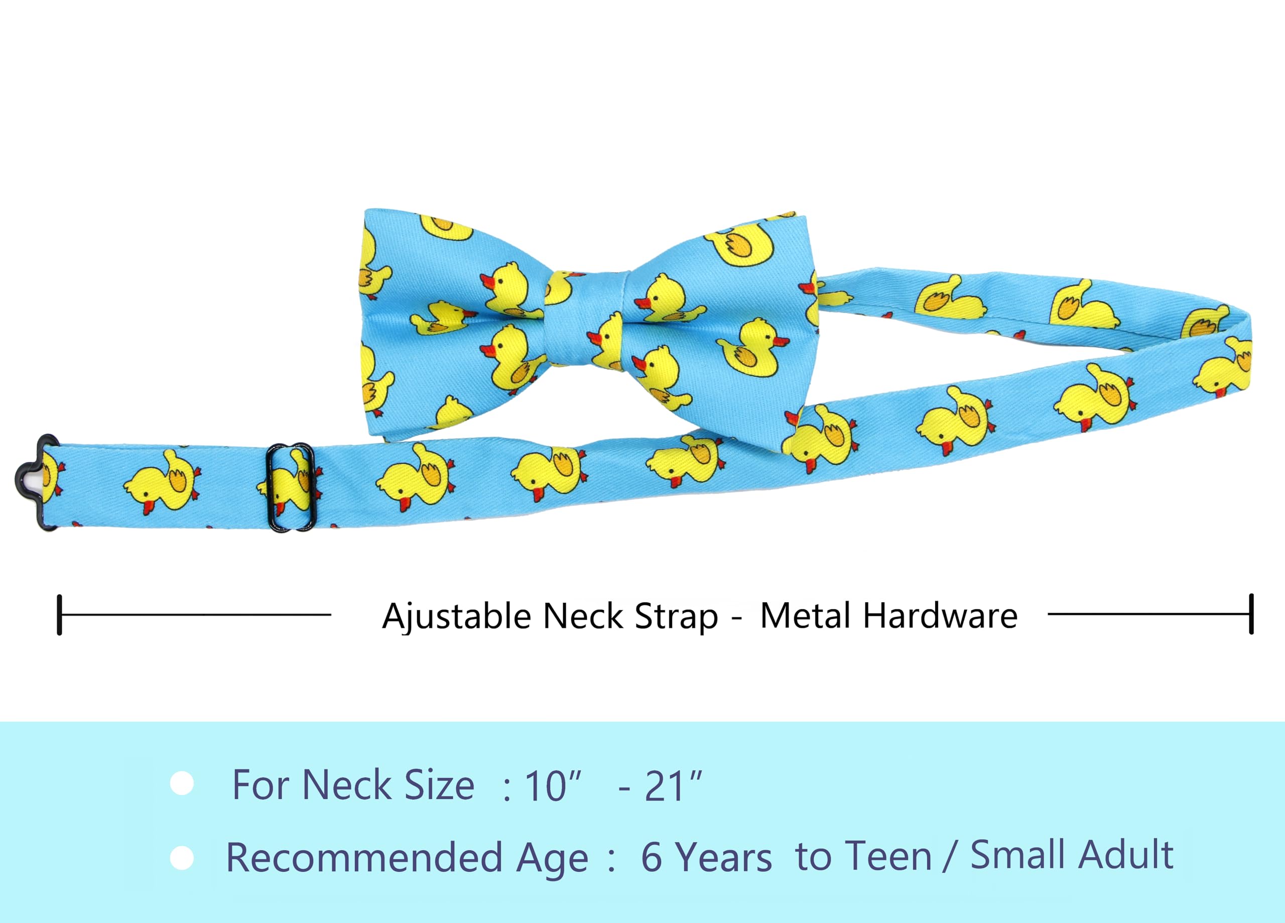 OCIA Cute Pattern Pre-tied Bow Tie Adjustable Bowties for Adult & Children - Image 3