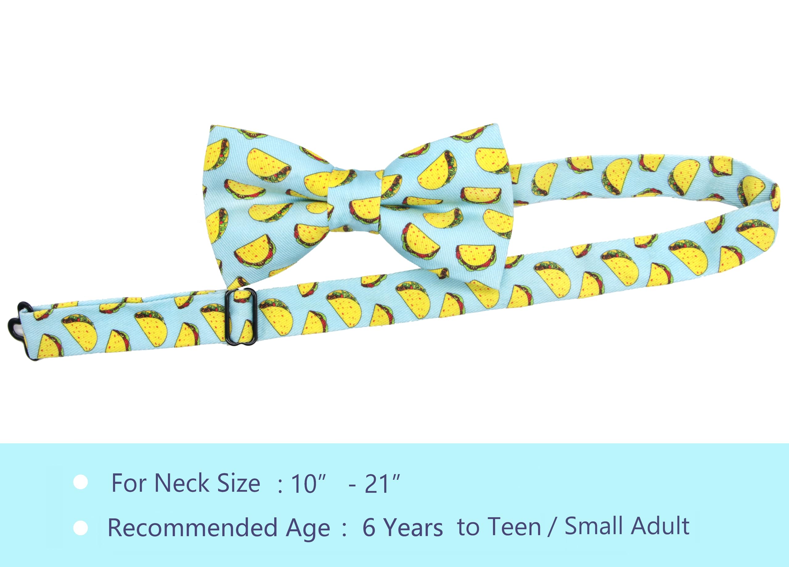 OCIA Cute Pattern Pre-tied Bow Tie Adjustable Bowties for Adult & Children - Image 4