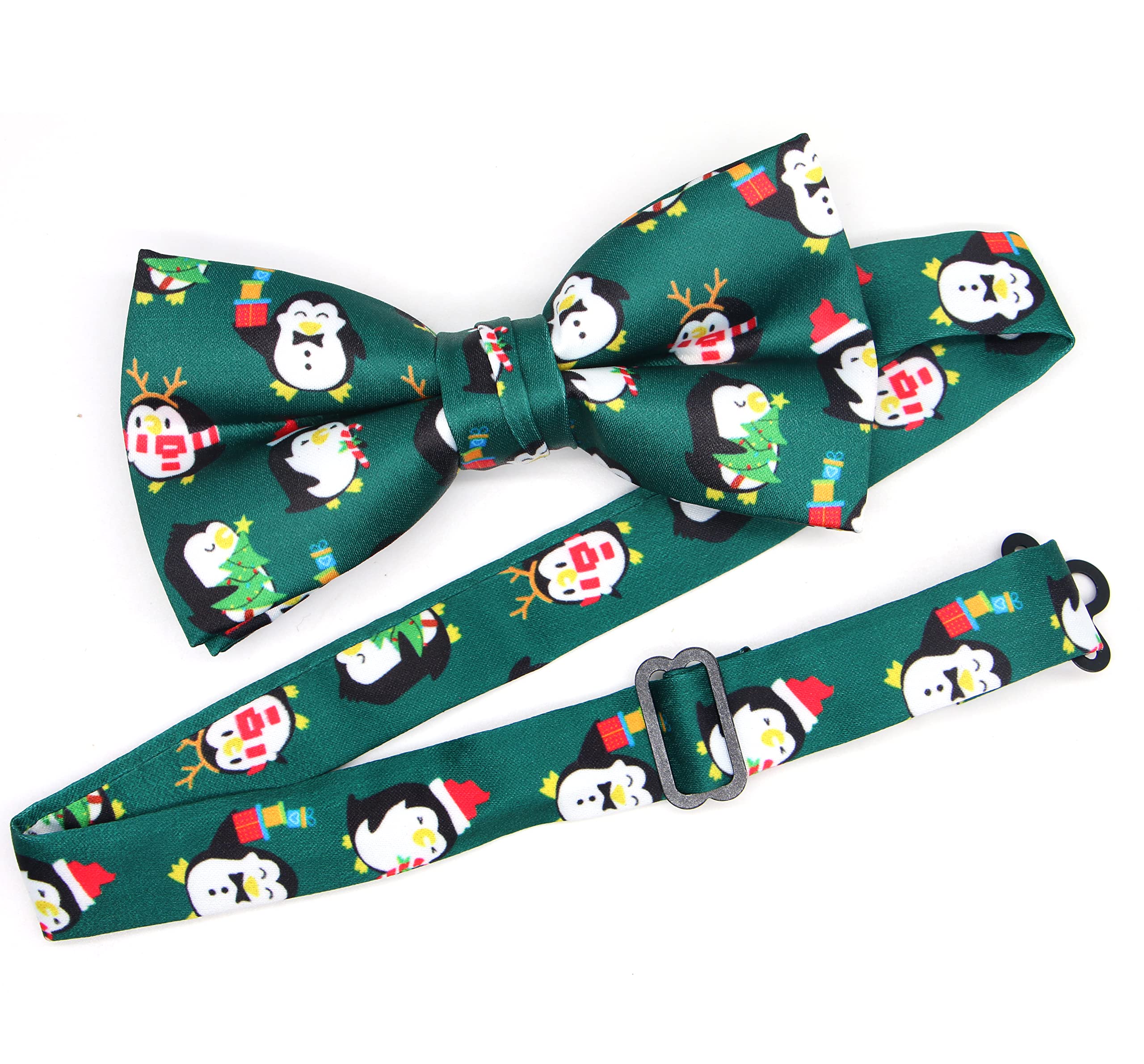 OCIA Holiday Pre-Tied Bowtie Christmas Halloween Festival Pattern Bow Tie for Men Boys - Image 3