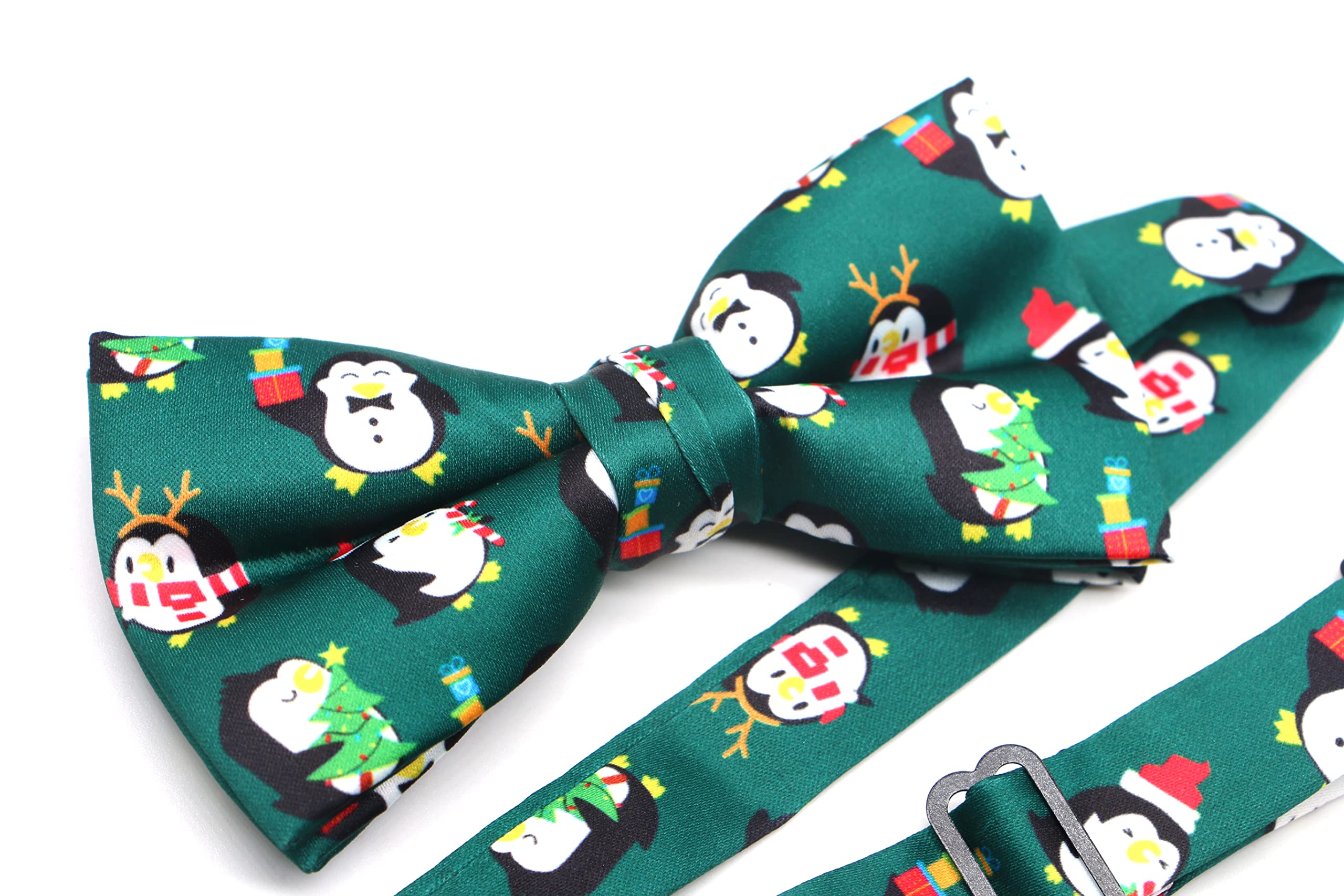 OCIA Holiday Pre-Tied Bowtie Christmas Halloween Festival Pattern Bow Tie for Men Boys - Image 4