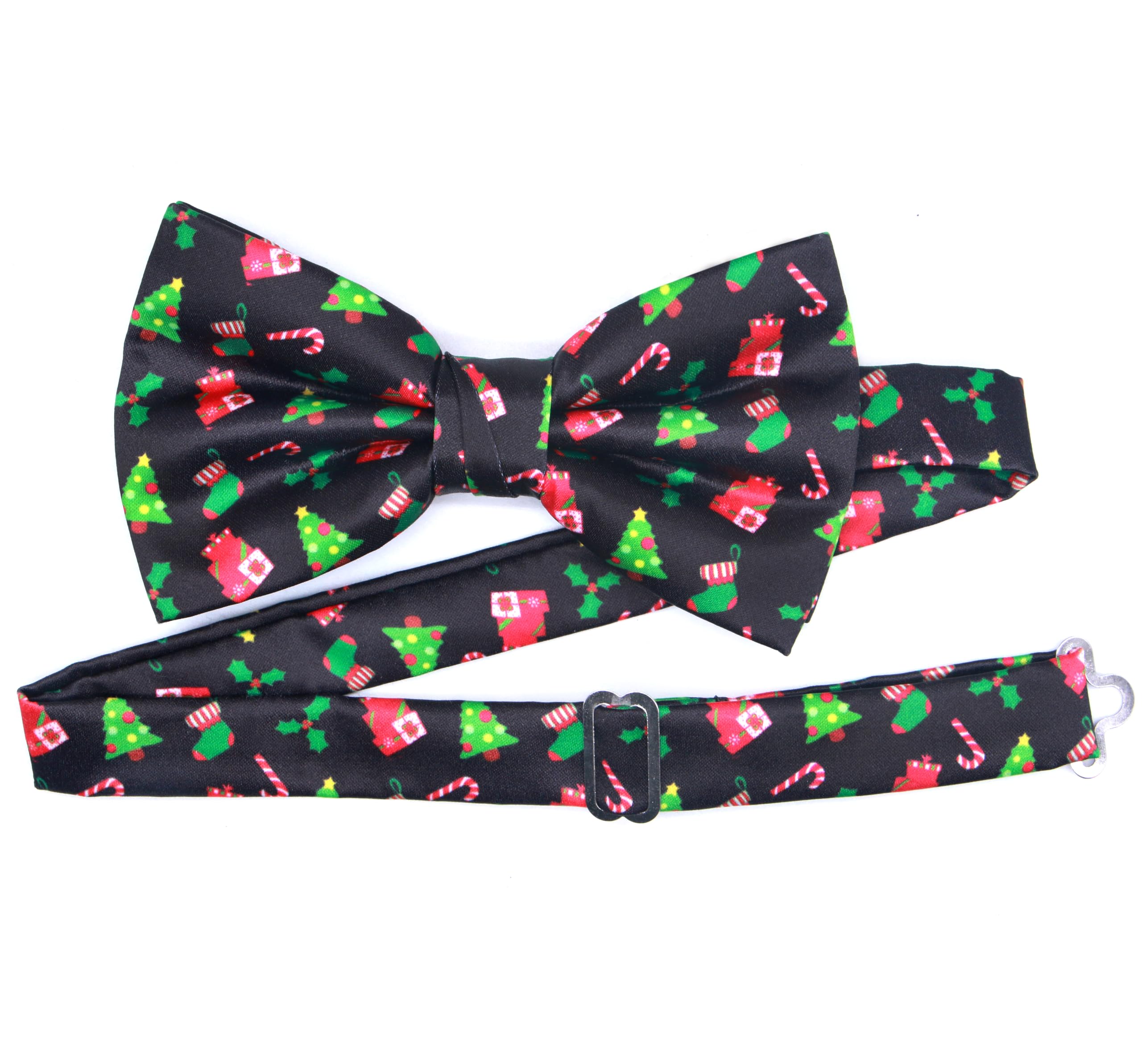 OCIA Holiday Pre-Tied Bowtie Christmas Halloween Festival Pattern Bow Tie for Men Boys - Image 3