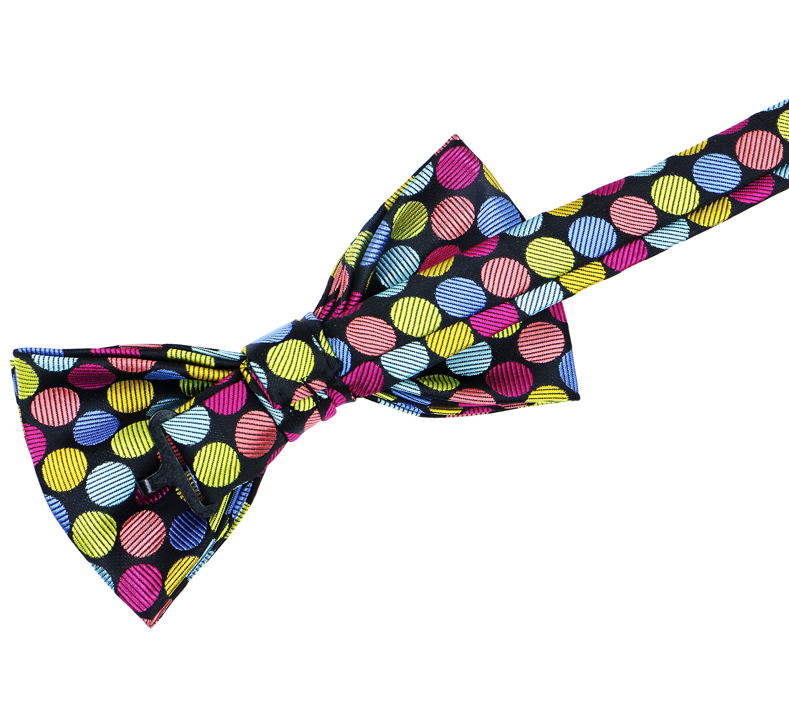 OCIA Men's Fun Pattern Pre-Tied Bow Tie Animal Music Plaid Floral Bowtie for Mens Boys - Image 3