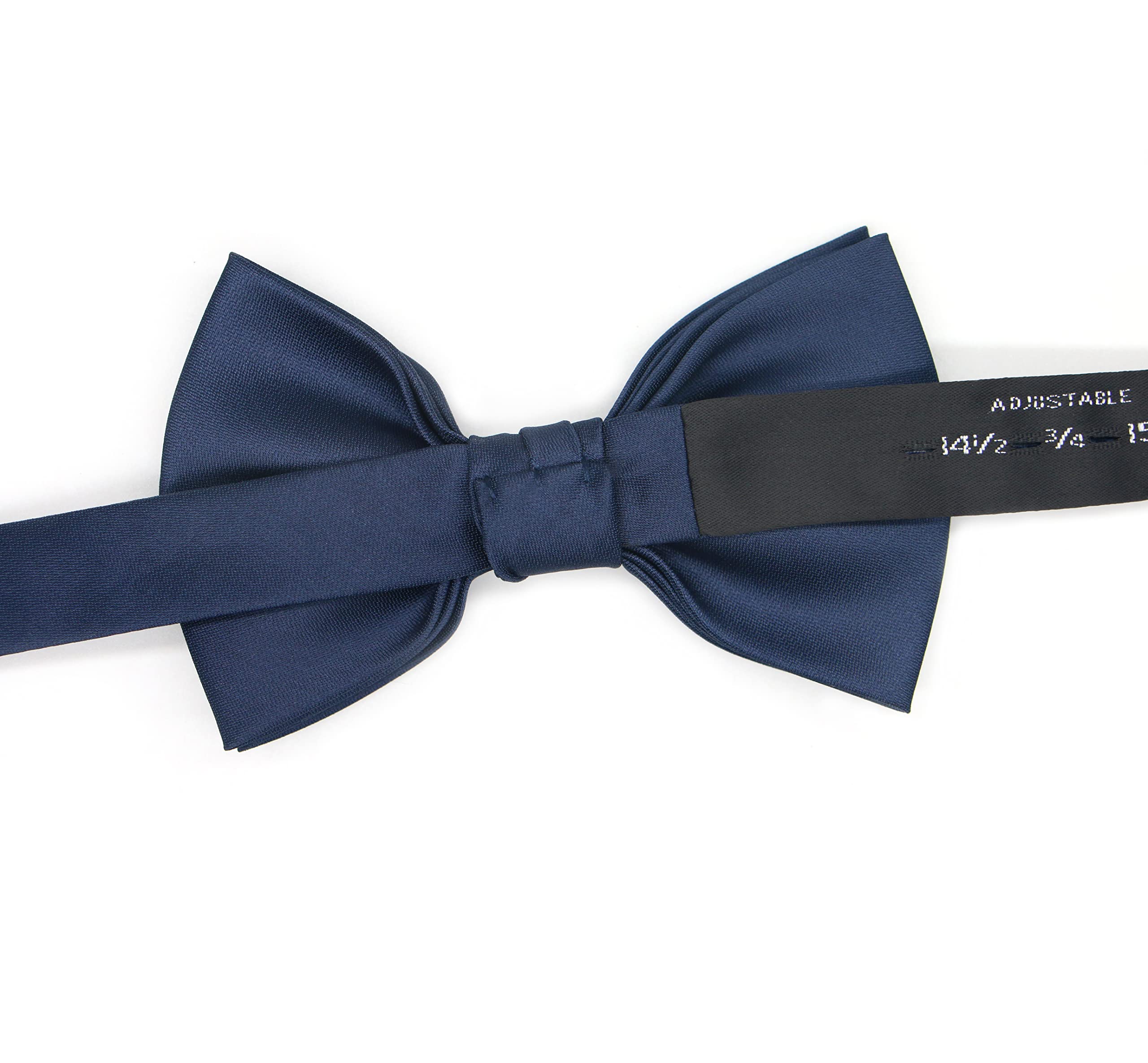 OCIA Mens Pre-tied Solid Bowtie Adjustable Formal Tuxedo Bow Tie for Wedding Party - Image 5