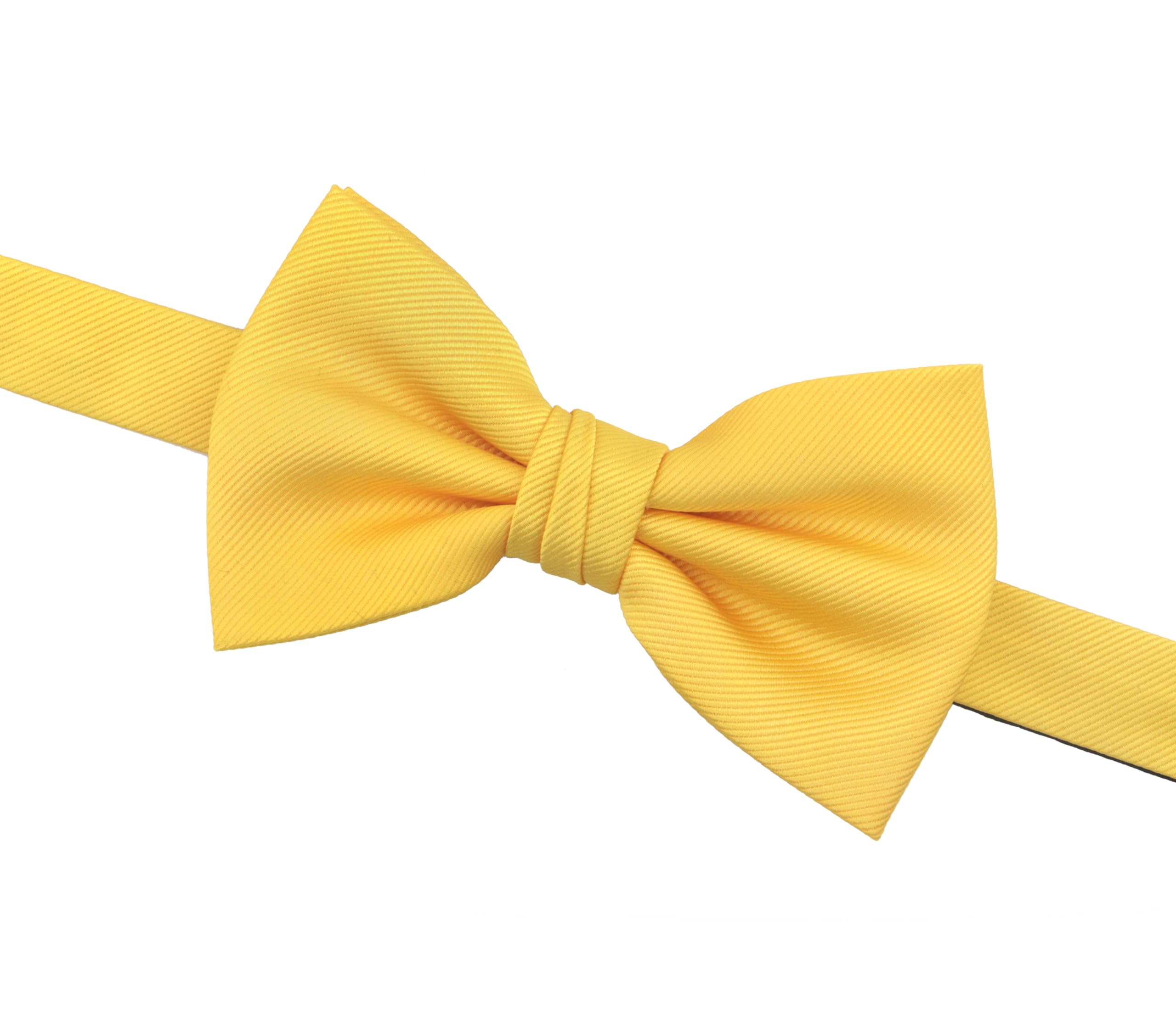 OCIA Mens Pre-tied Solid Bowtie Adjustable Formal Tuxedo Bow Tie for Wedding Party - Image 3